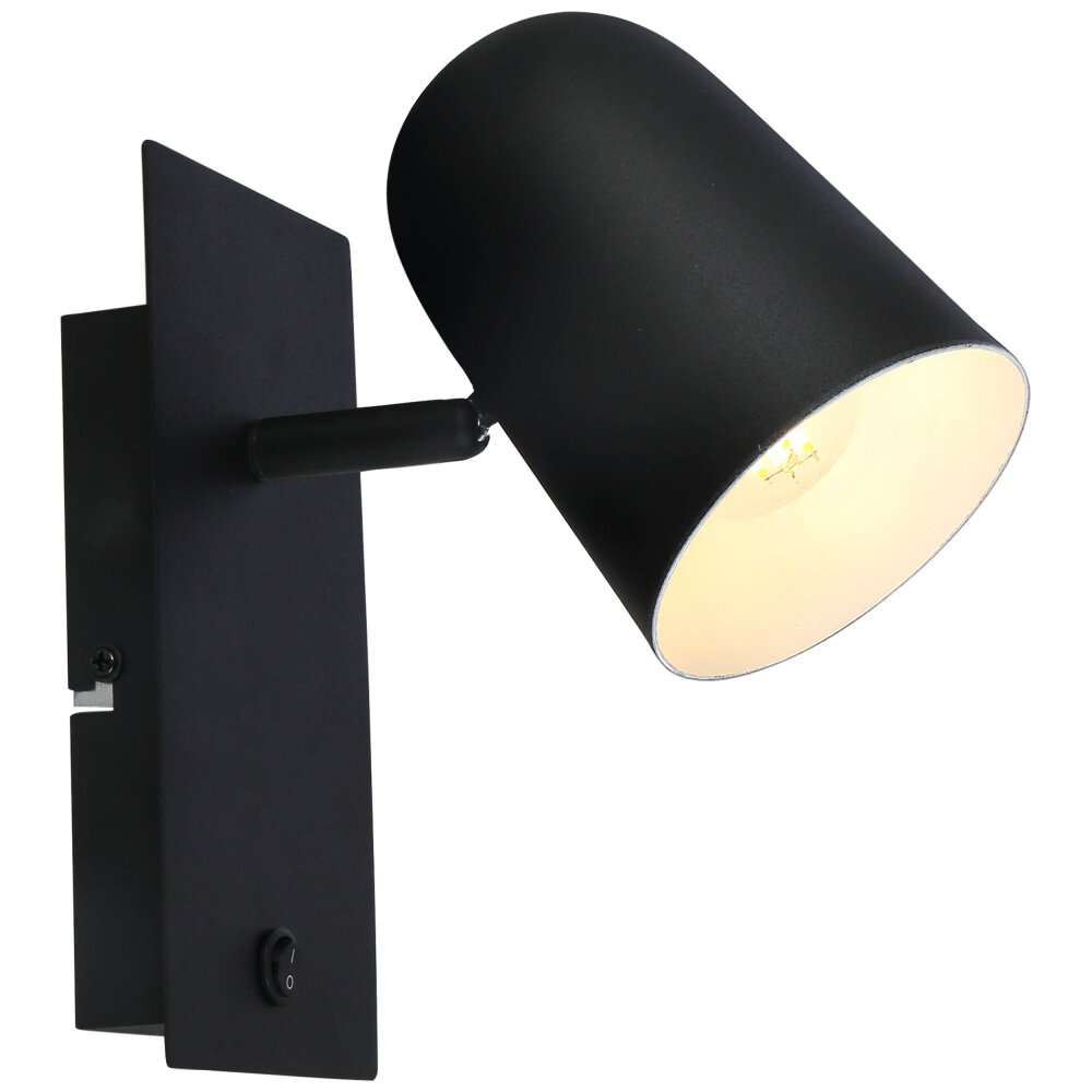 Brilliant Ayr Wandstrahler Schwarz, 1-flammig main product photo