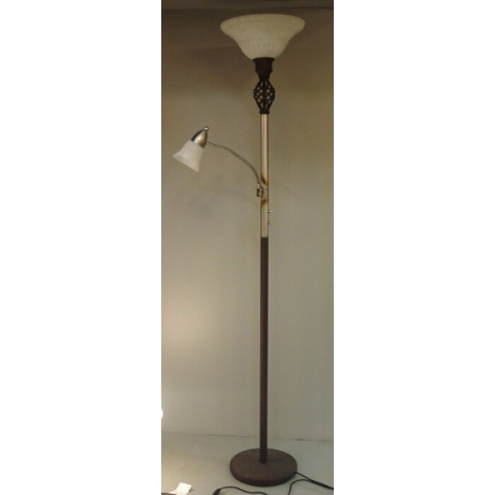 Trio Leuchten RUSTICA Deckenfluter Rostfarben, 2-flammig Trio Leuchten RUSTICA Deckenfluter Rostfarben, 2-flammig