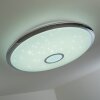 Alar Deckenleuchte LED Chrom, Weiß, 1-flammig, Fernbedienung