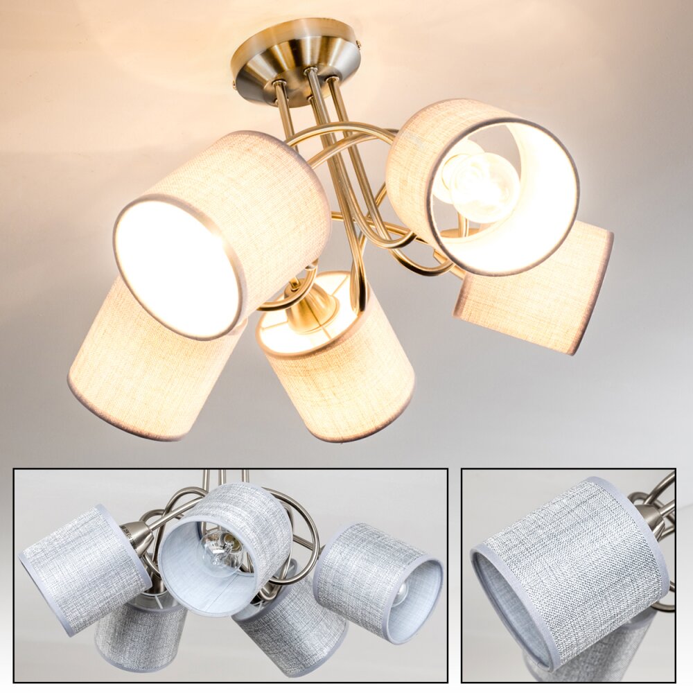 Stai Deckenleuchte Nickel-Matt, 5-flammig main product photo