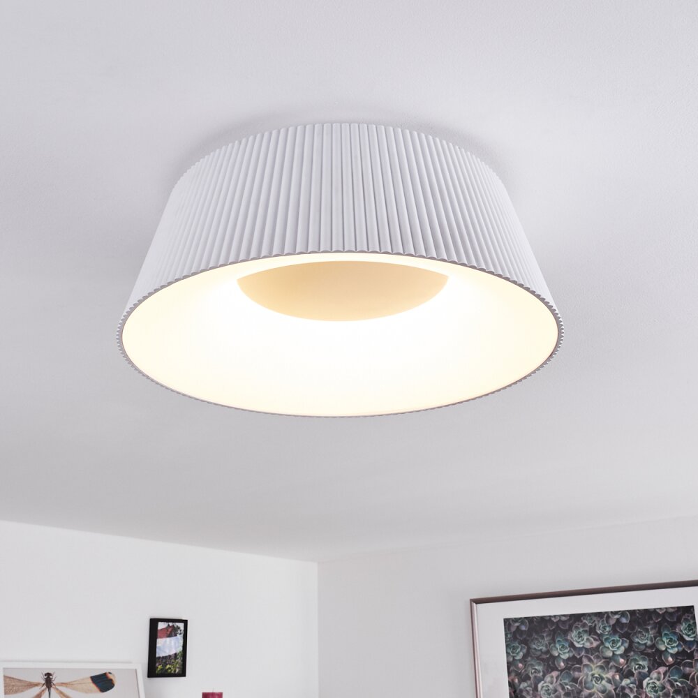 Fremont Deckenleuchte LED Weiß, 1-flammig, Fernbedienung