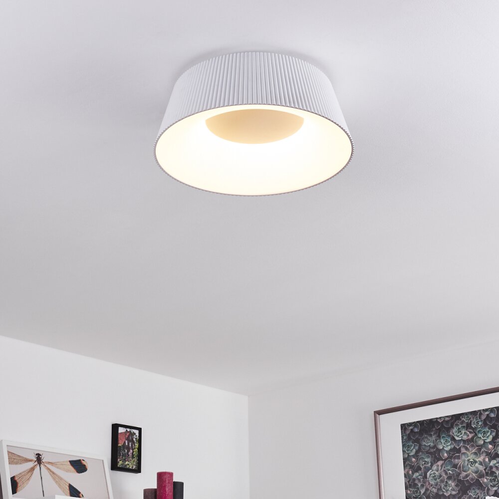 Fremont Deckenleuchte LED Weiß, 1-flammig, Fernbedienung
