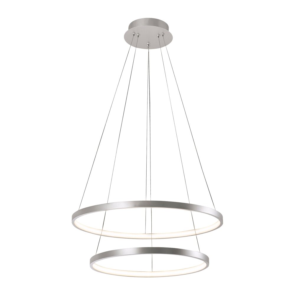 Leuchten Direkt CIRCLE Pendelleuchte LED Silber, 1-flammig main product photo