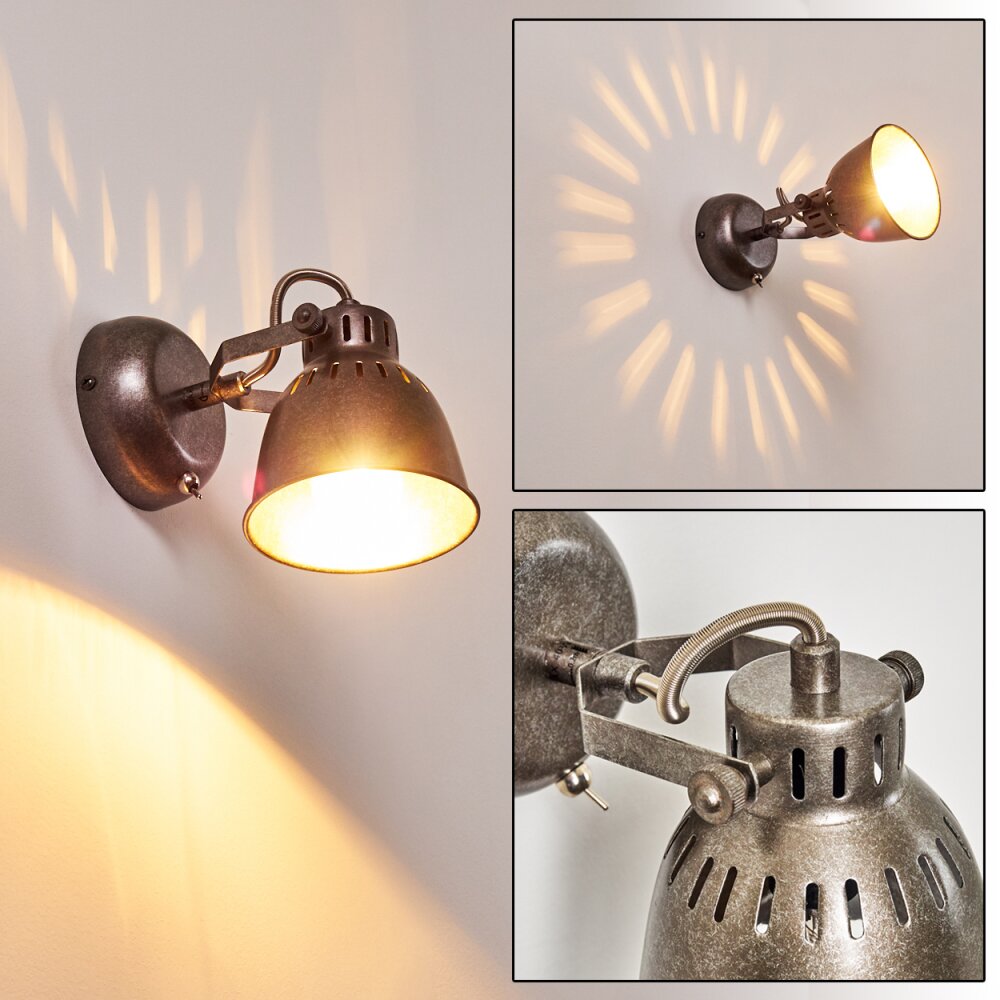 Nanlia Wandleuchte Grau, Silber, 1-flammig main product photo