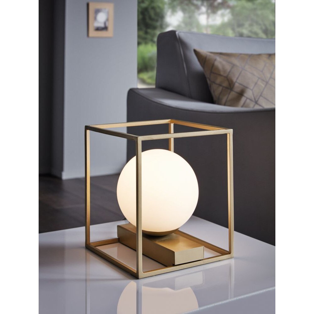 Eglo VALLASPRA Tischleuchte Champagner, 1-flammig main product photo