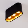 Dalarna Deckenleuchte LED Schwarz-Gold, 1-flammig