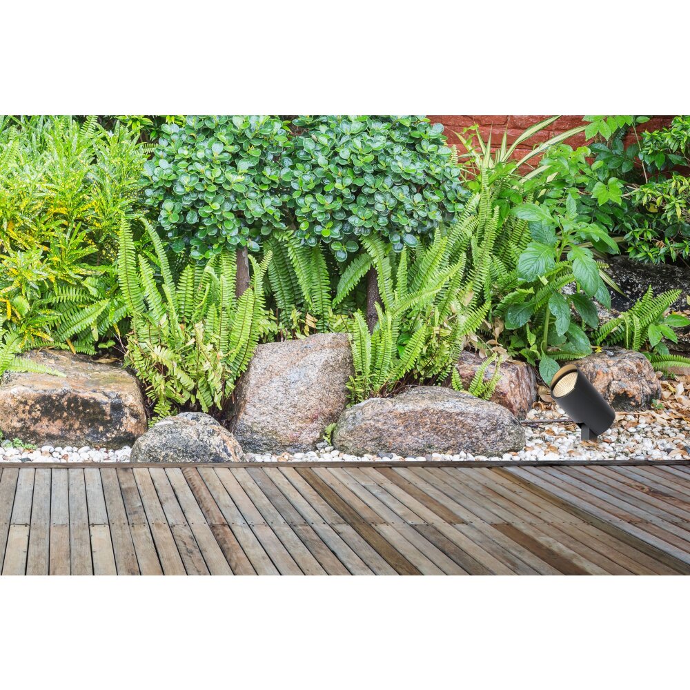 Lucide MANAL Gartenstrahler LED Anthrazit, 1-flammig main product photo