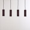Zuoz Pendelleuchte Rostfarben, 4-flammig