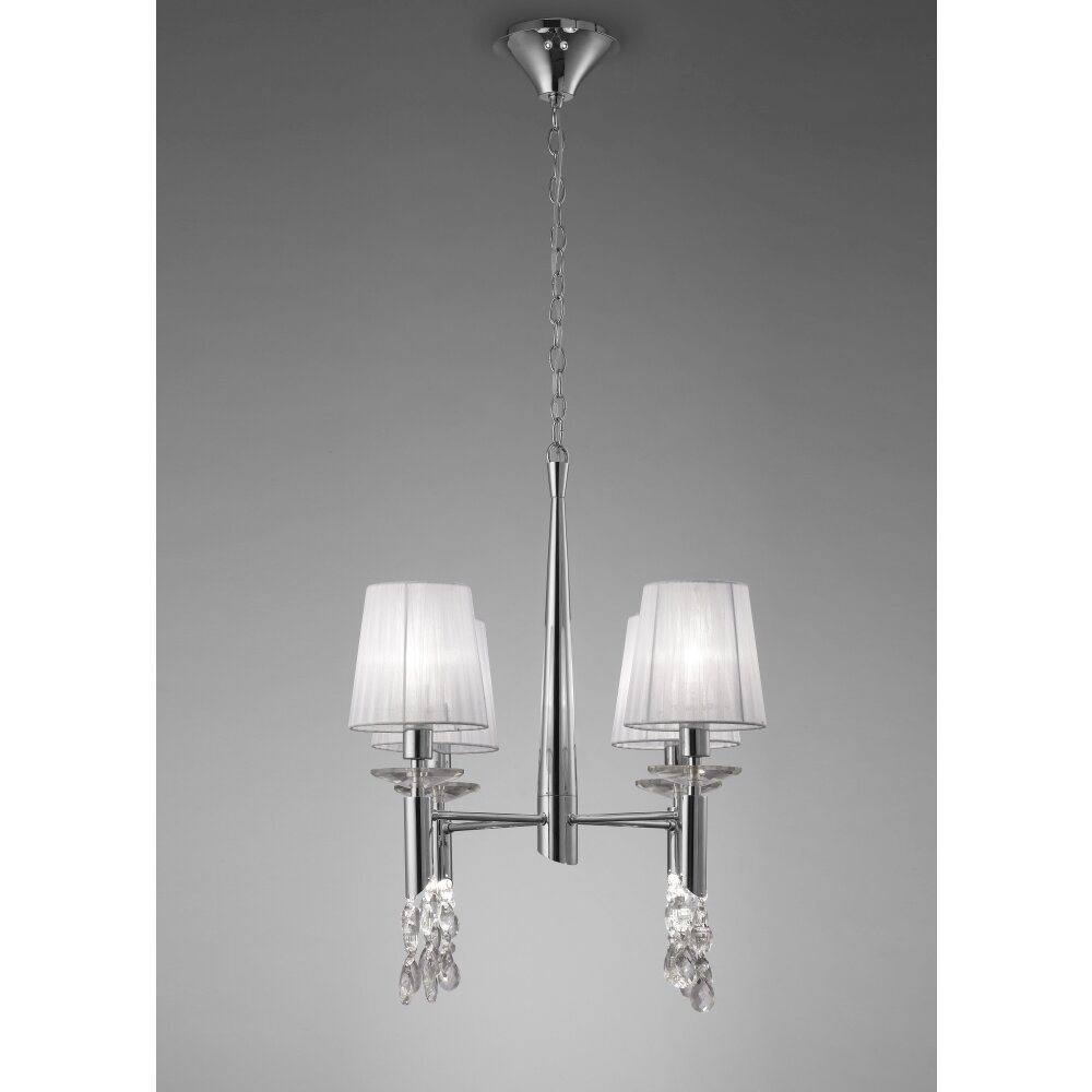 Mantra TIFFANY Pendelleuchte Chrom, 4-flammig main product photo