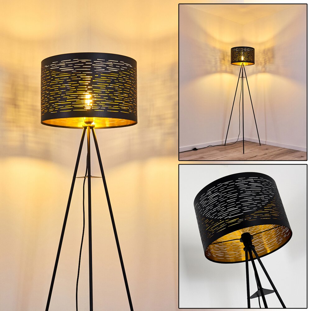 Bathinda Stehleuchte Schwarz, 1-flammig main product photo