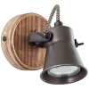 Brilliant Leuchten Seed Strahler Holz dunkel, Schwarz, 1-flammig