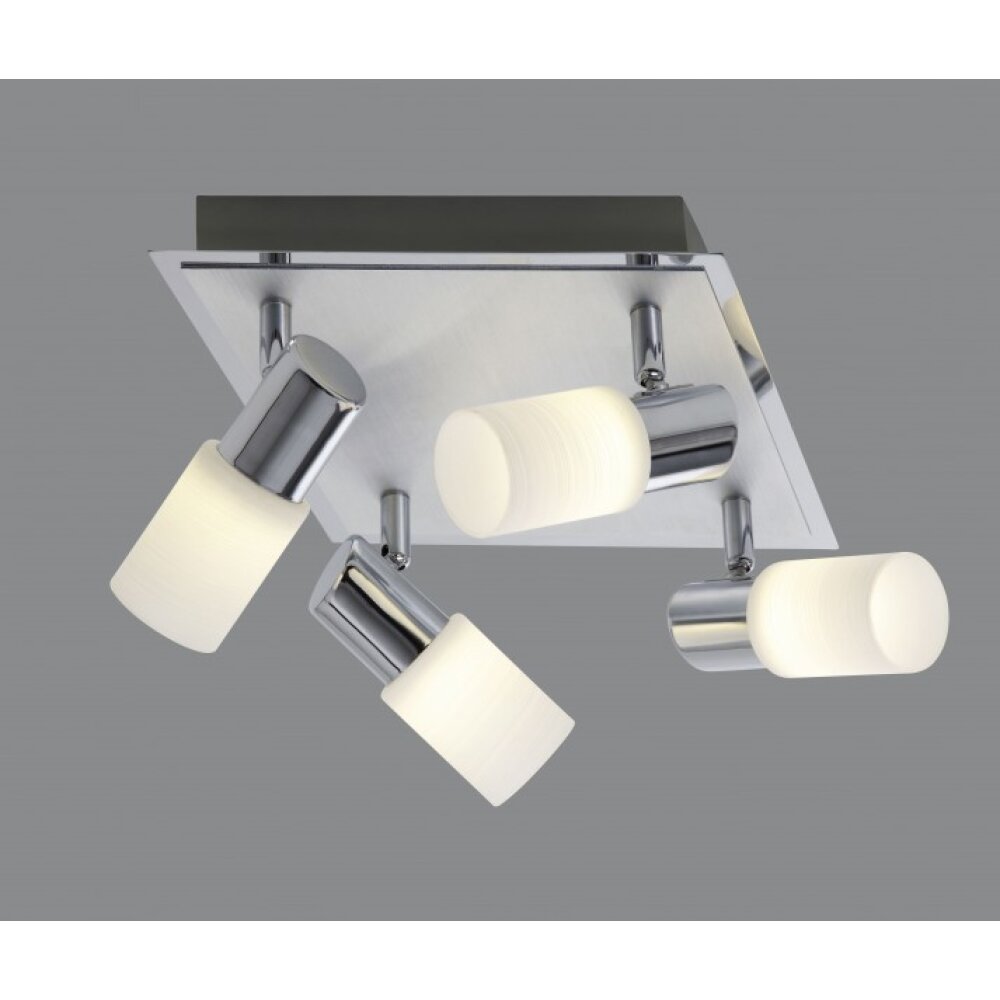Trio Leuchten CLAPTON Deckenleuchte LED Aluminium, Chrom, Edelstahl, 4-flammig main product photo