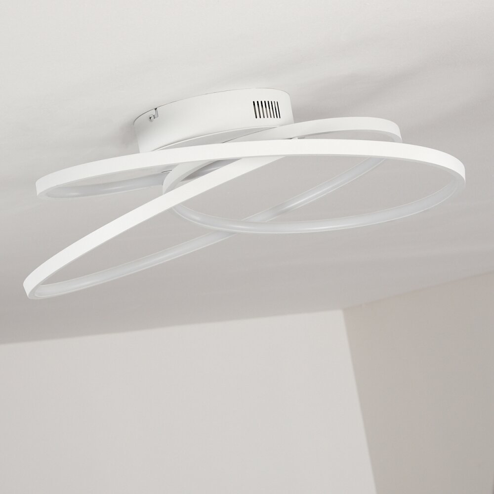 Chute Deckenleuchte LED Weiß, 45-flammig