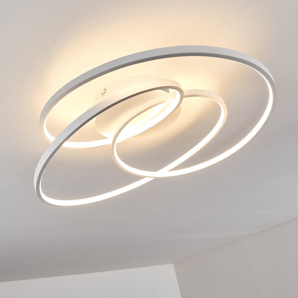 Chute Deckenleuchte LED Weiß, 45-flammig