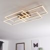 Cheka Deckenleuchte LED Aluminium, 4-flammig, Fernbedienung