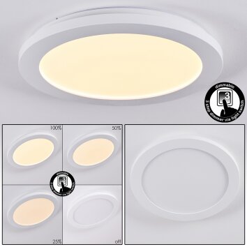 Siguna LED Panel Weiß, 1-flammig