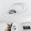 Johsa Deckenleuchte LED Nickel-Matt, Silber, 2-flammig