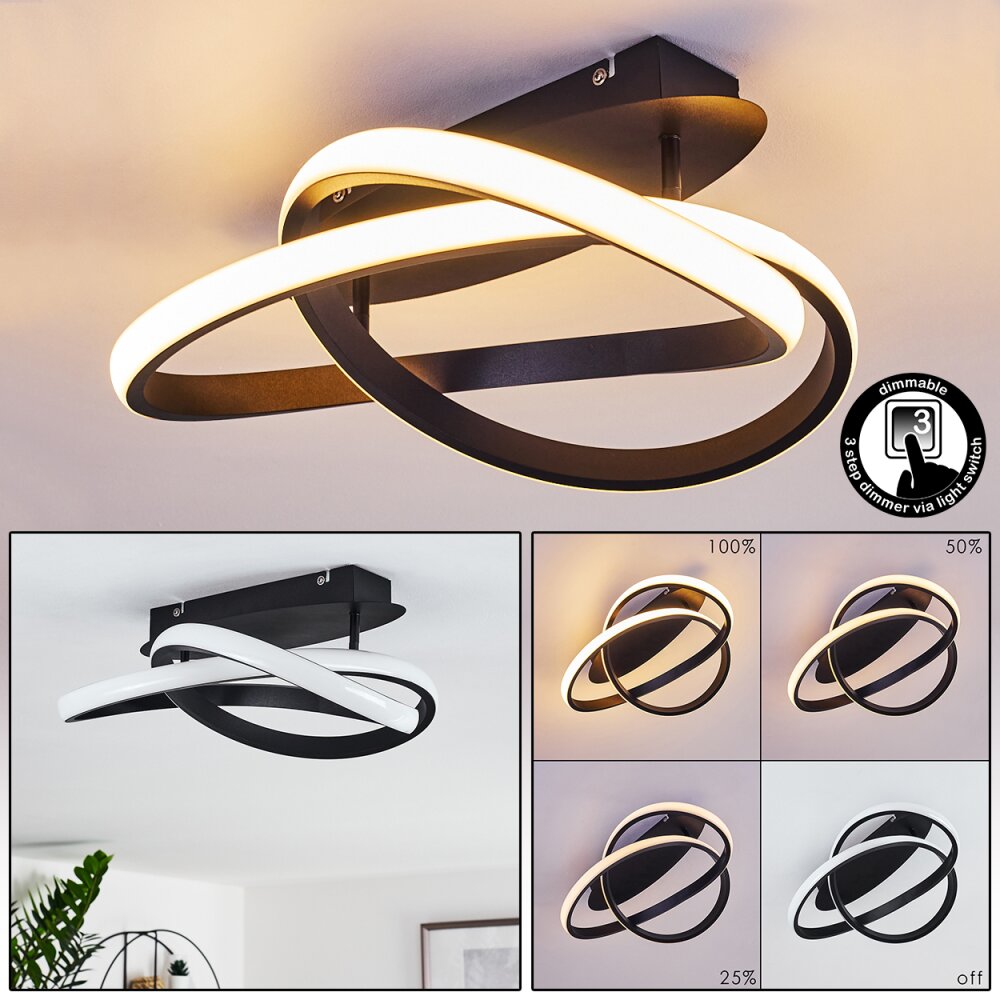 Cochato Deckenleuchte LED Schwarz, Weiß, 2-flammig main product photo