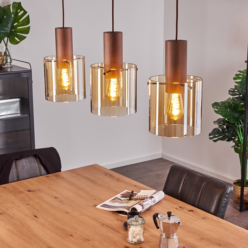 Dodoma Pendelleuchte Kupferfarben, 3-flammig main product photo