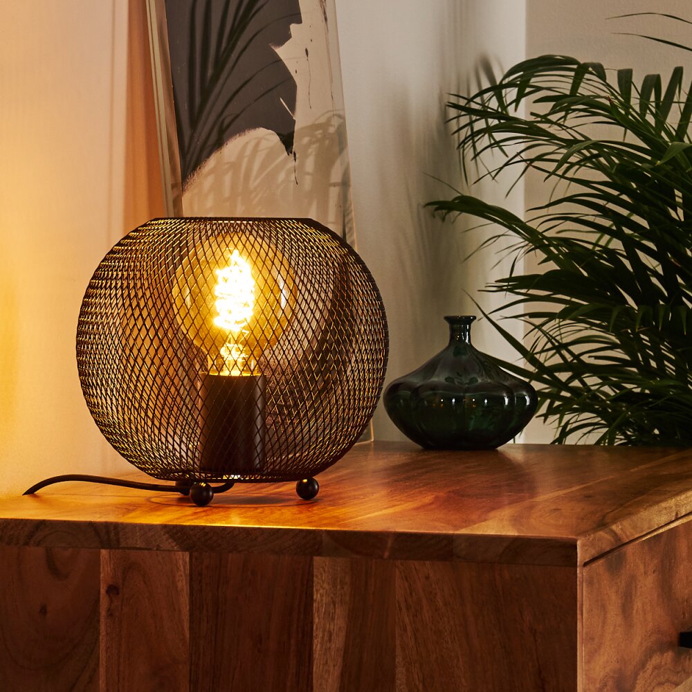 Luena Tischleuchte Schwarz, 1-flammig main product photo