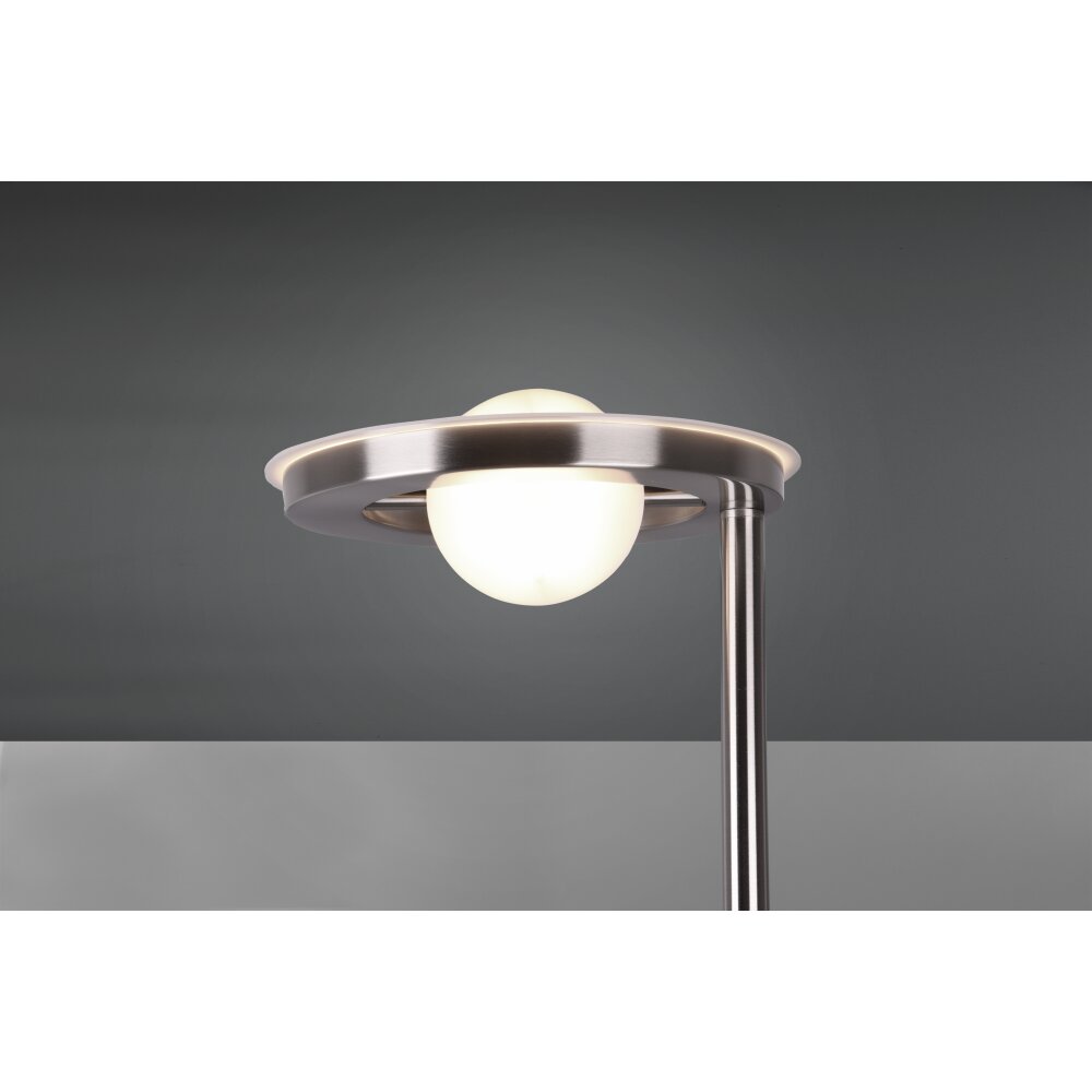 Trio Barrie Deckenfluter LED Nickel-Matt, 2-flammig