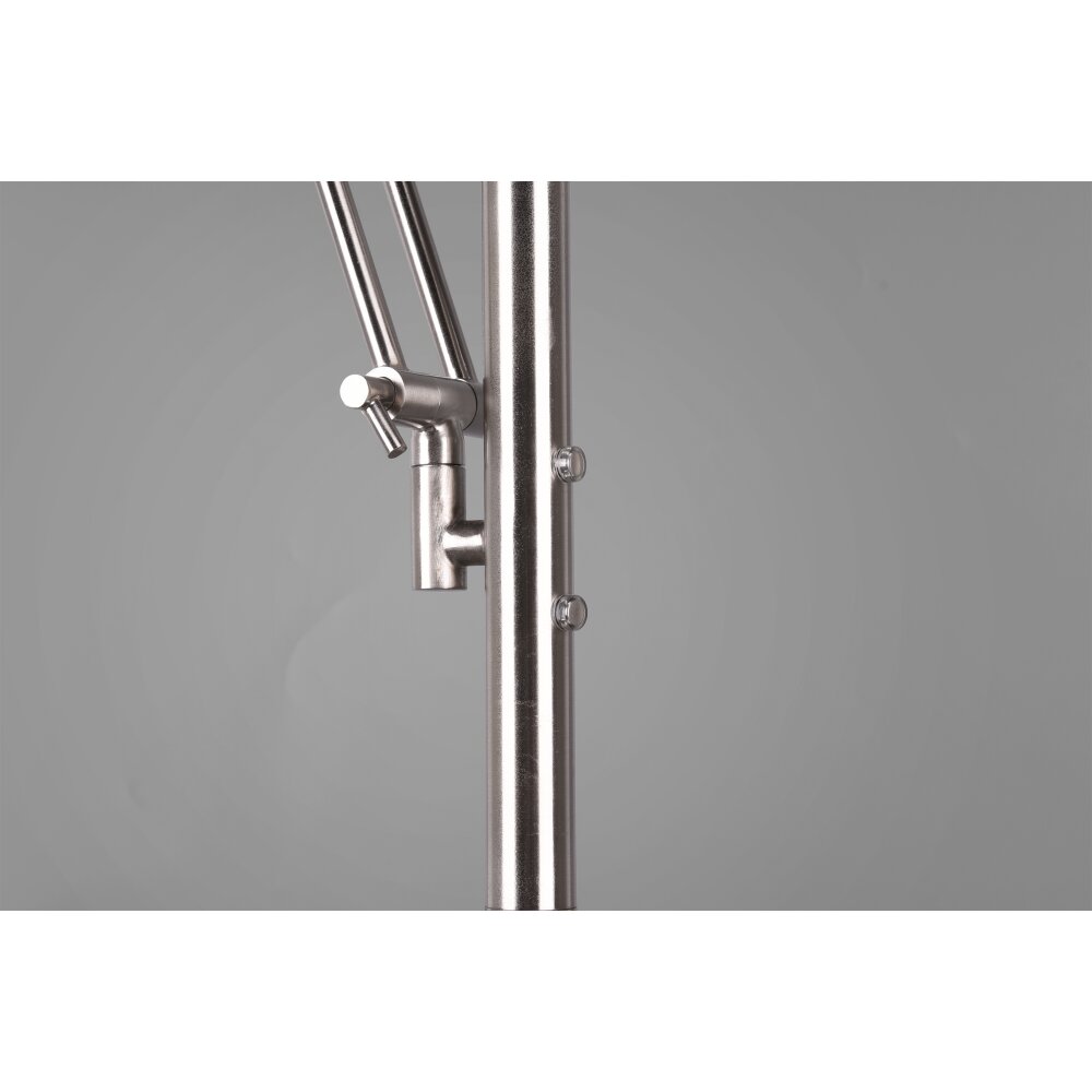 Trio Barrie Deckenfluter LED Nickel-Matt, 2-flammig
