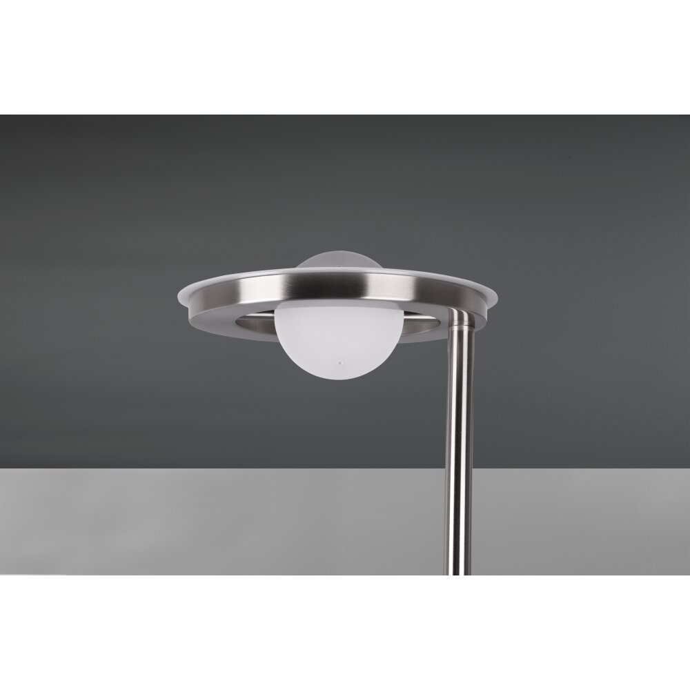 Trio Barrie Deckenfluter LED Nickel-Matt, 2-flammig