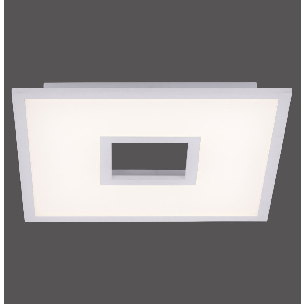 Leuchten Direkt RECESS Deckenpanel LED Weiß, 2-flammig, Fernbedienung, Farbwechsler
