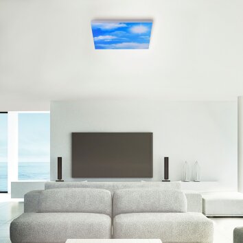 Leuchten Direkt CLOUD Deckenpanel LED Weiß, 1-flammig, Fernbedienung Leuchten Direkt CLOUD Deckenpanel LED Weiß, 1-flammig, Fernbedienung