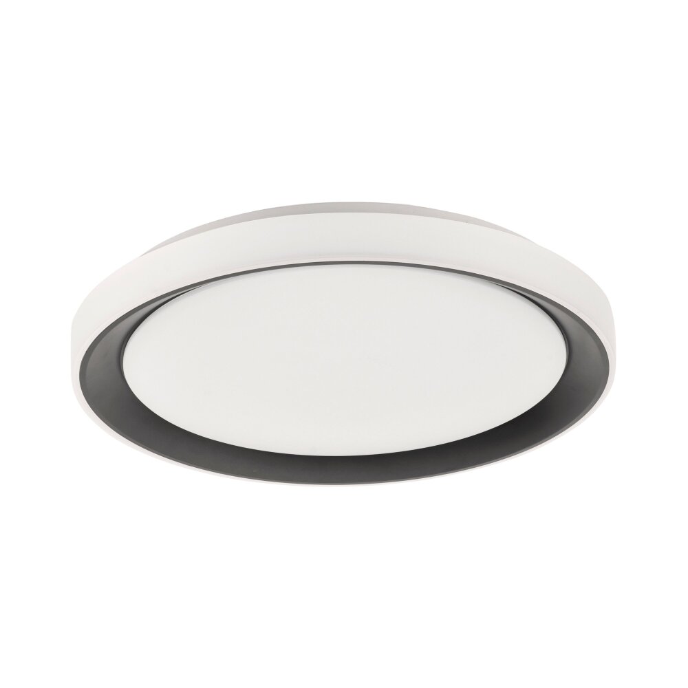 Leuchten Direkt LOLAsmart_DISC Deckenleuchte LED Schwarz, 1-flammig, Fernbedienung, Farbwechsler