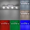 Leuchten Direkt LOLAsmart-SABI Deckenleuchte LED Nickel-Matt, 4-flammig, Fernbedienung, Farbwechsler