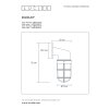 Lucide DUDLEY Außenwandleuchte Schwarz, 1-flammig