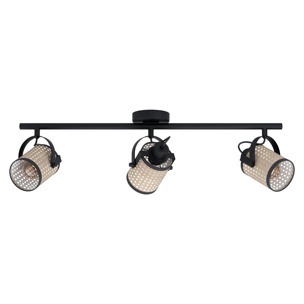 Eglo RUSCOMB Deckenleuchte Schwarz, 3-flammig main product photo
