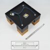 Armenie Deckenleuchte Gold, Messing, Schwarz, 4-flammig