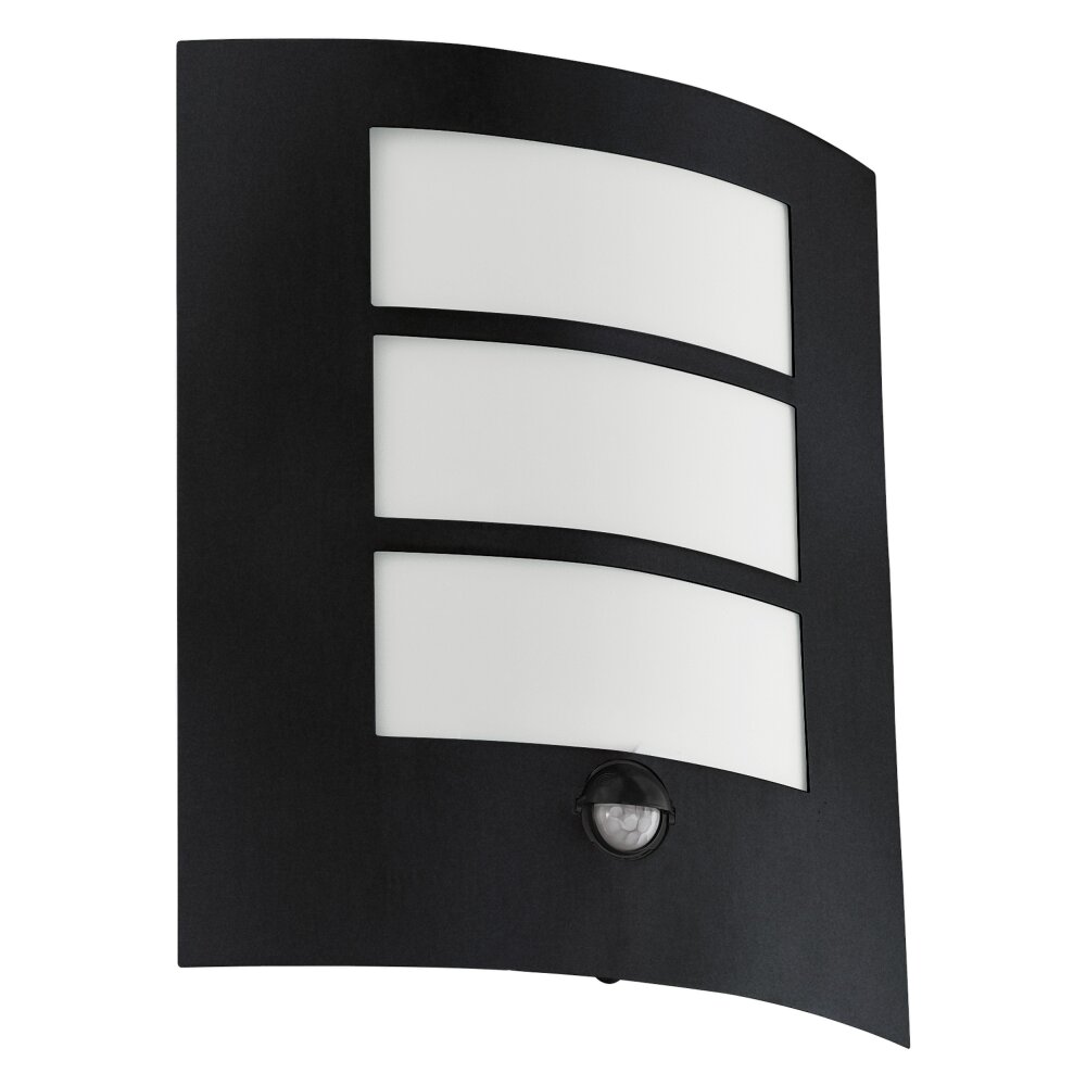 Eglo CITY Außenwandleuchte Schwarz, 1-flammig, Bewegungsmelder main product photo