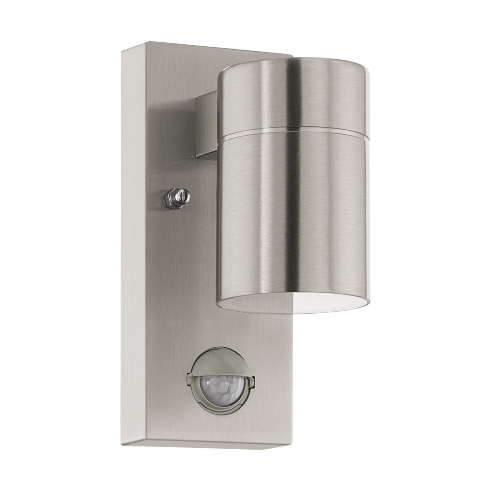 Eglo RIGA Außenwandleuchte LED Edelstahl, 1-flammig, Bewegungsmelder main product photo