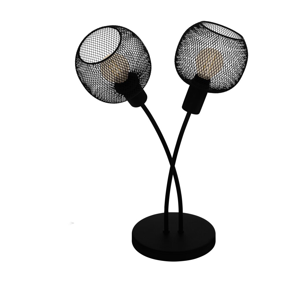 Eglo WRINGTON Tischleuchte Schwarz, 2-flammig main product photo