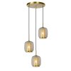 Lucide AGATHA Hängeleuchte Transparent, 3-flammig