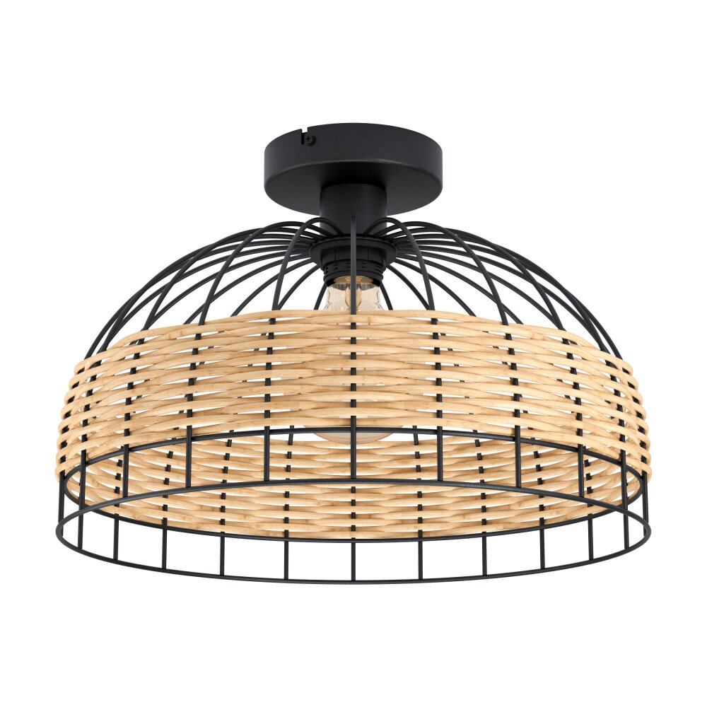 Eglo ANWICK Deckenleuchte Schwarz, 1-flammig main product photo