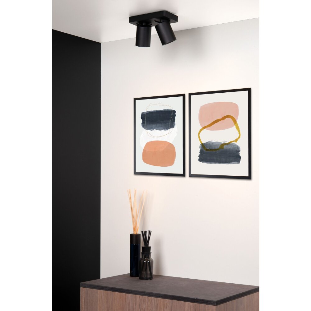 Lucide NIGEL Deckenstrahler LED Schwarz, 2-flammig main product photo