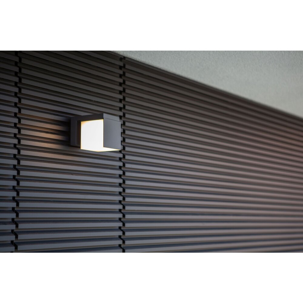 Lutec Cuba Aussenwandleuchte LED Anthrazit, 1-flammig main product photo