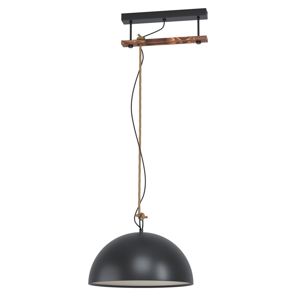 Eglo HODSOLL Hängeleuchte Braun, Schwarz, 1-flammig main product photo