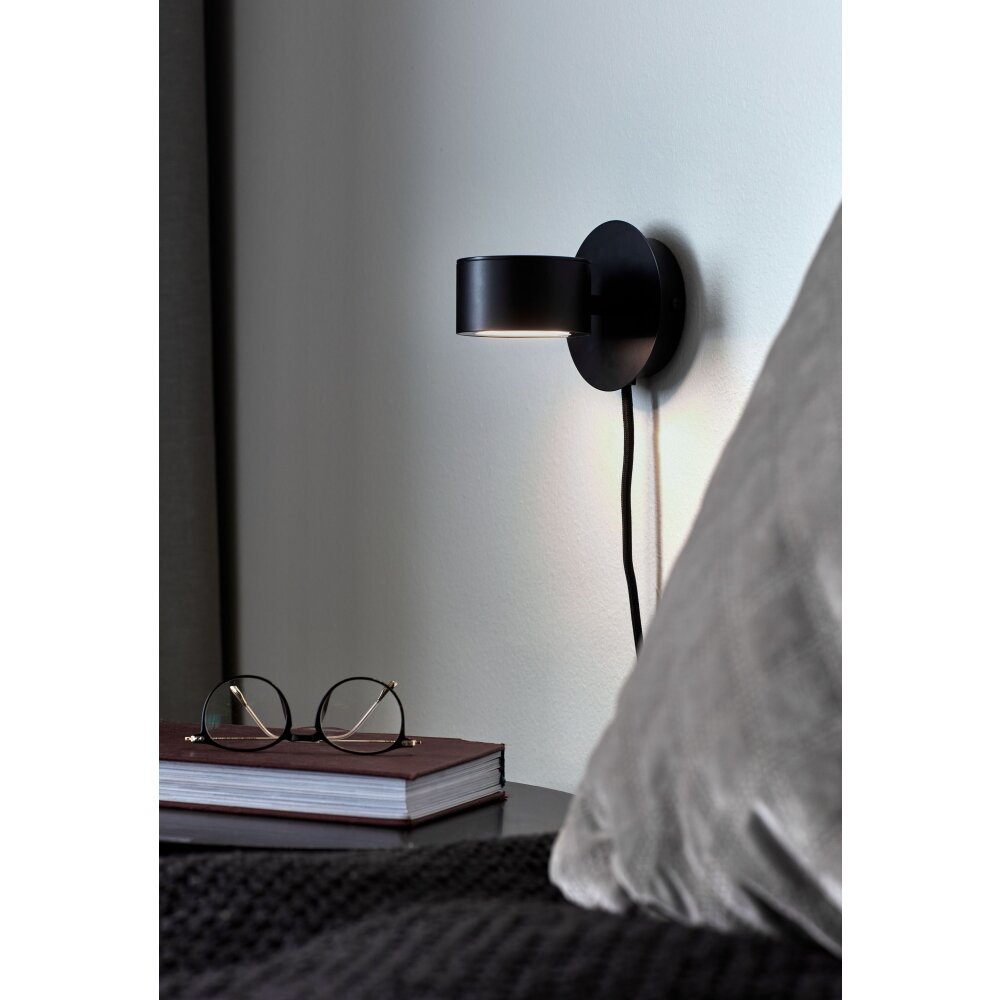 Nordlux CLYDE Wandleuchte LED Schwarz, 1-flammig main product photo