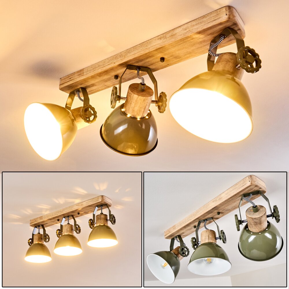 Orny Deckenleuchte Holz hell, 3-flammig main product photo