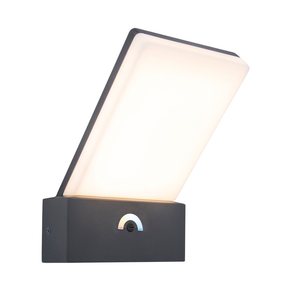 Lutec Pano Aussenwandleuchte LED Anthrazit, 1-flammig