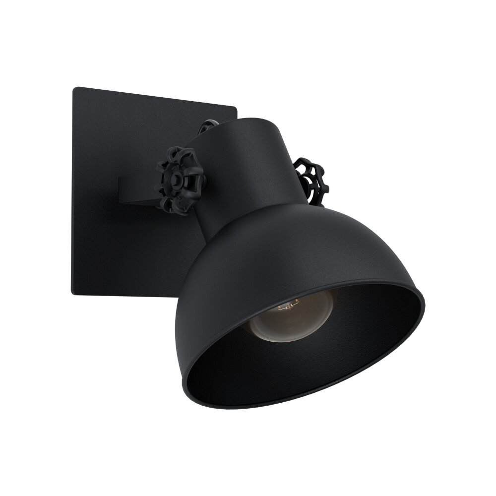 Eglo BARNSTAPLE Wandleuchte Schwarz, 1-flammig main product photo