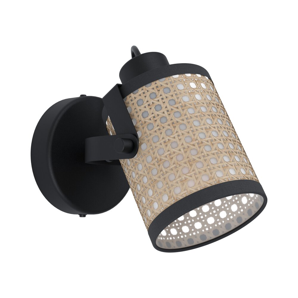 Eglo RUSCOMB Wandleuchte Schwarz, 1-flammig main product photo
