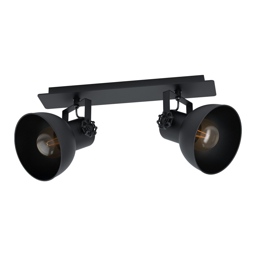 Eglo BARNSTAPLE Deckenleuchte Schwarz, 2-flammig main product photo