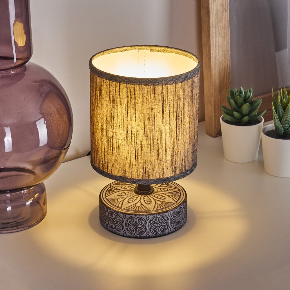 Kigombo Tischleuchte Grau, Schwarz, 1-flammig main product photo