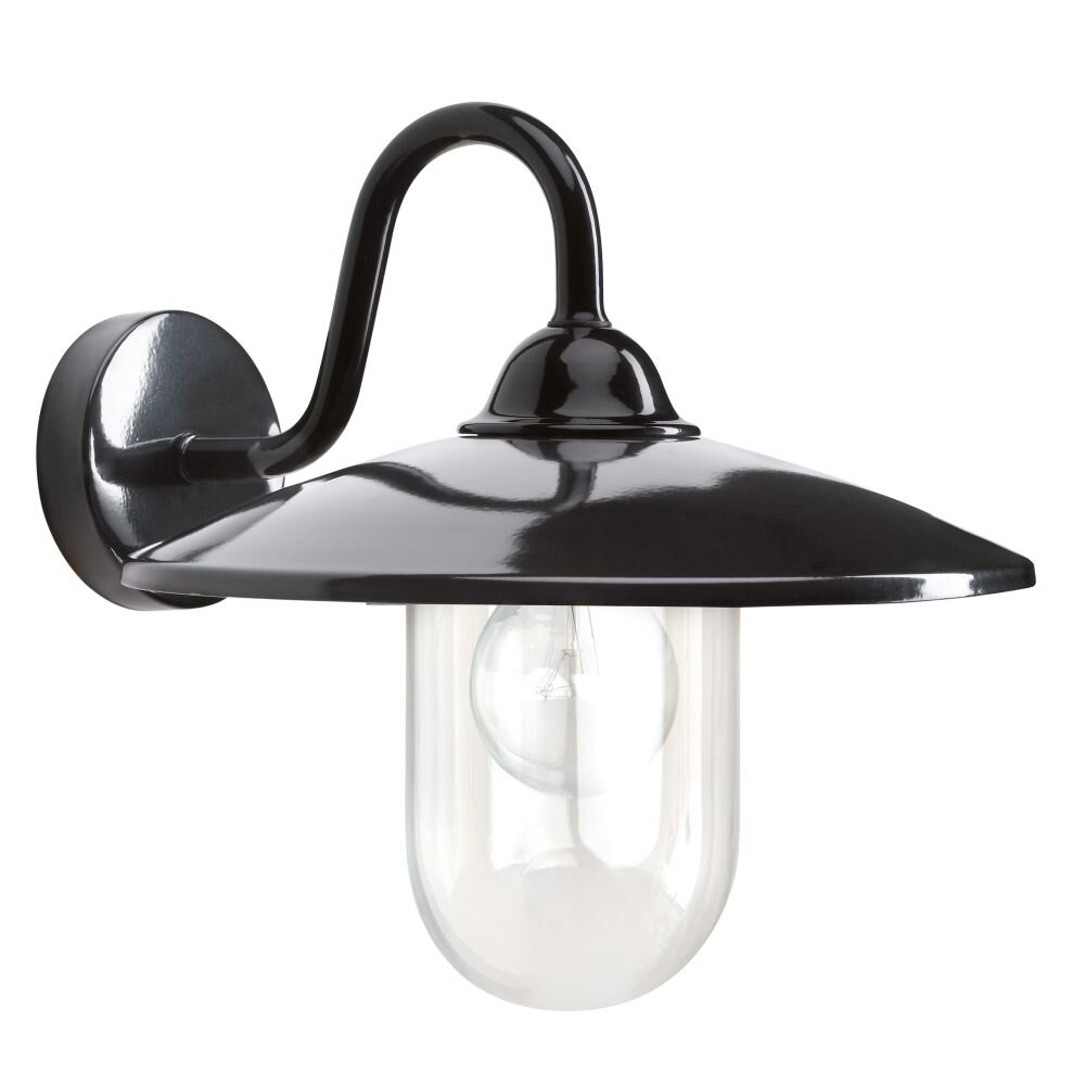 KS Verlichting Brig Außenwandleuchte Schwarz, 1-flammig main product photo